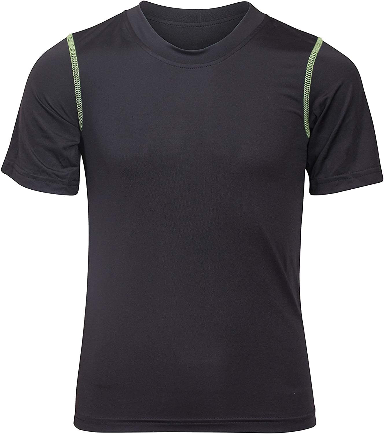 Boys Active Shirt - 4 Pack Athletic Performance Dry Fit Youth Shirt for Boys - Short Sleeve Kids Tshirts